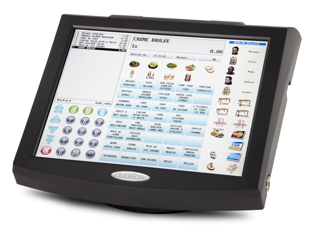 Pokladna restaurační dotyková Qtouch15